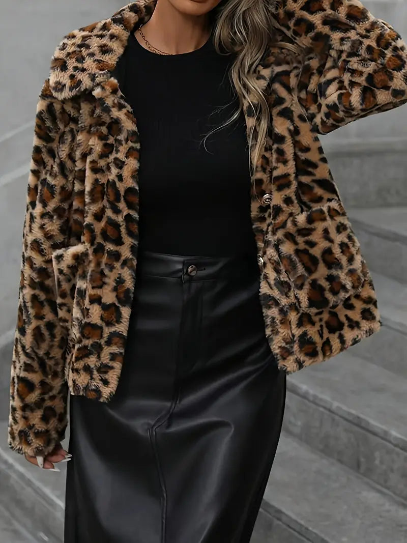 Isoldeia | Leopard Collar Jacket
