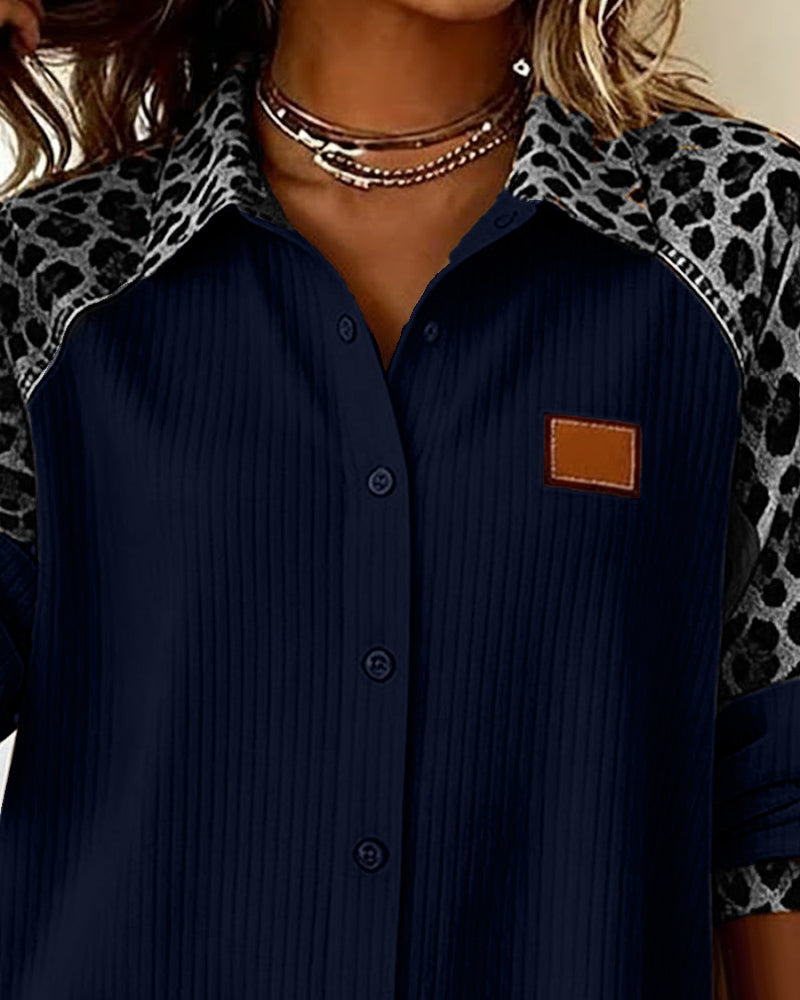 Rosie | Bold Leopard Print Button-Down Shirt