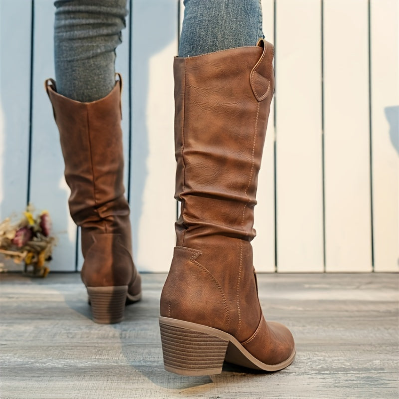 Hattie | Brown Western Boots