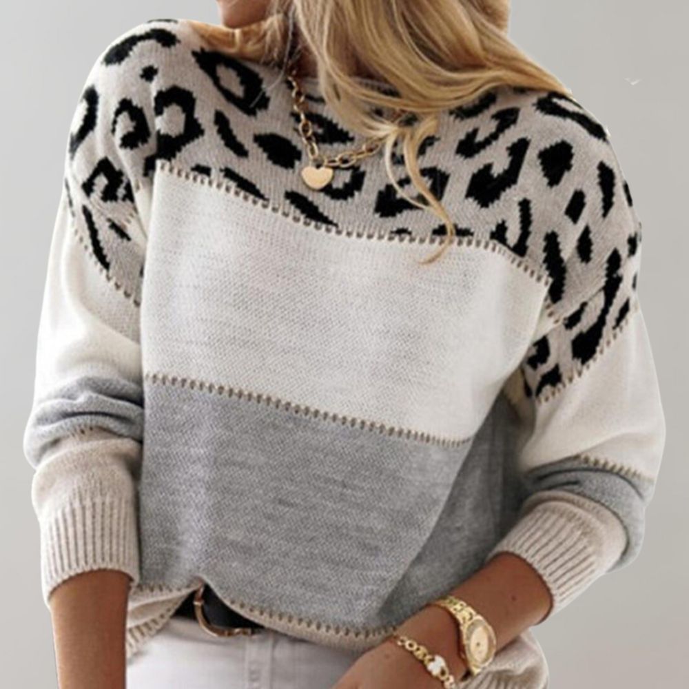 Jessica™ | Leopard Elegance Sweater