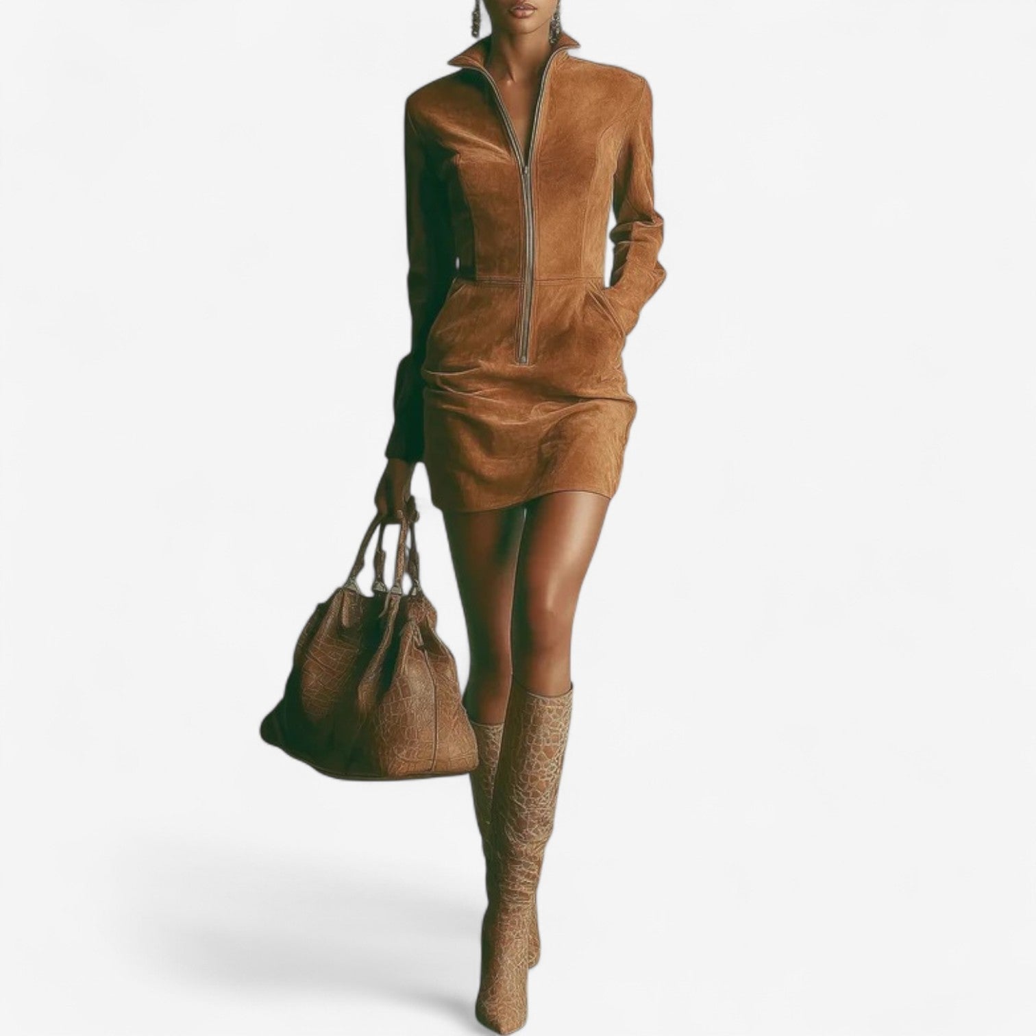 Claverie™ Zip-Up Dress