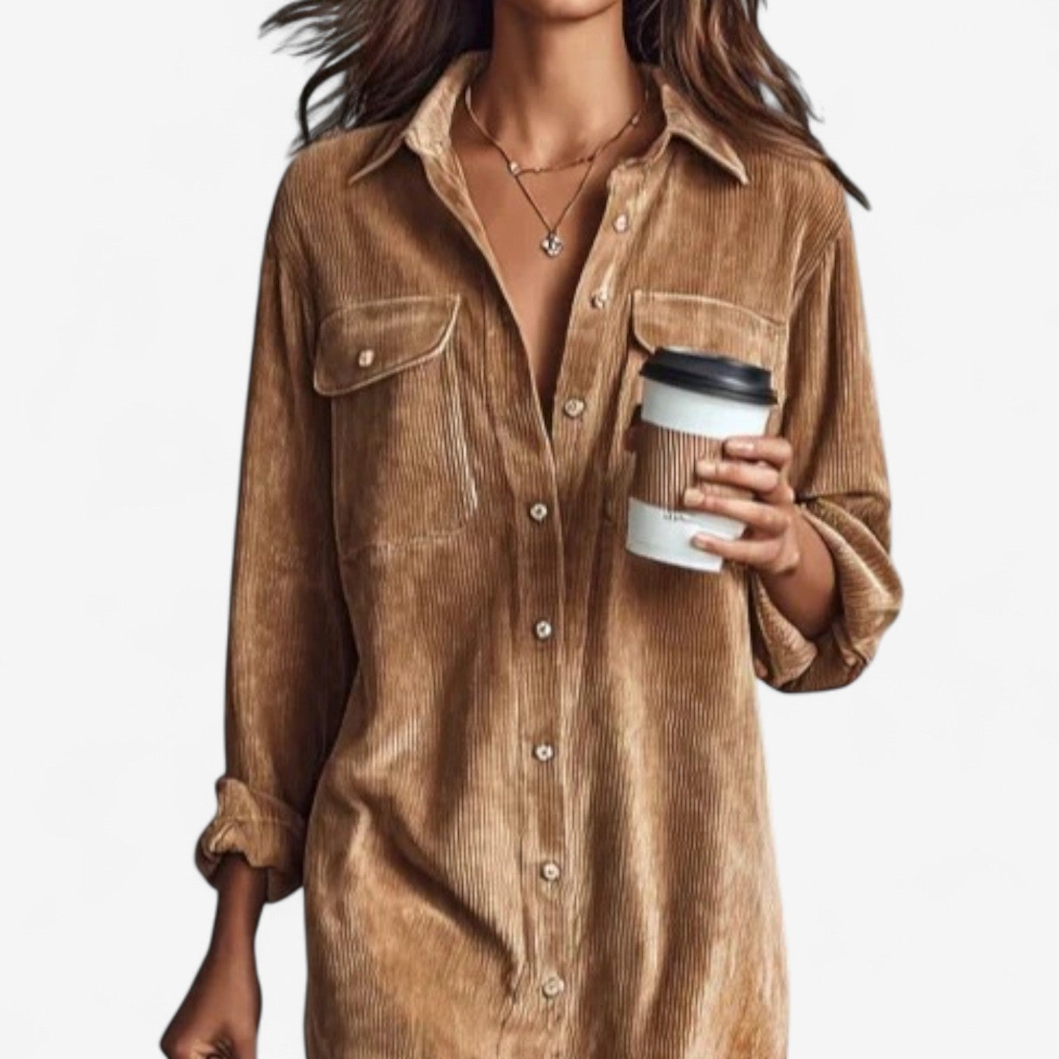 Claudia™ Midi Dress in Corduroy