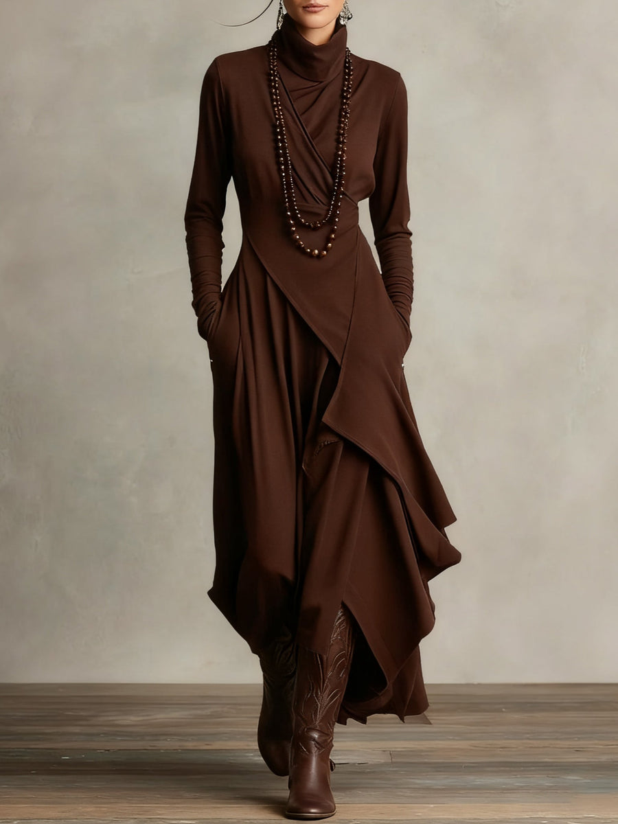 Isabella – Asymmetrical Tunic Maxi Dress