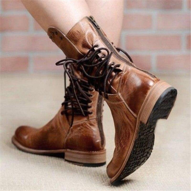Maelis | Vintage Comfort Lace-Up Boots