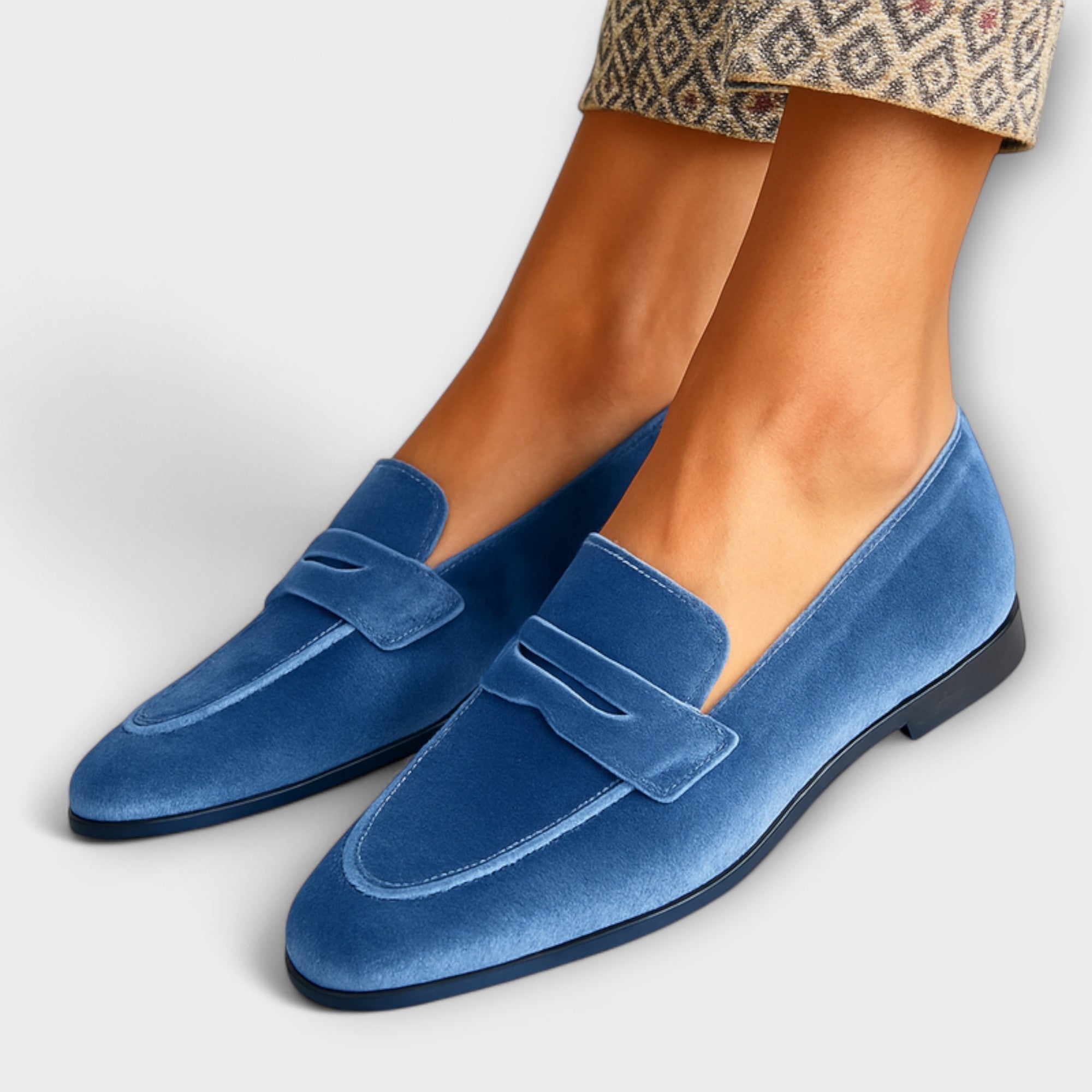 Monica - Velvet Luxe Loafers