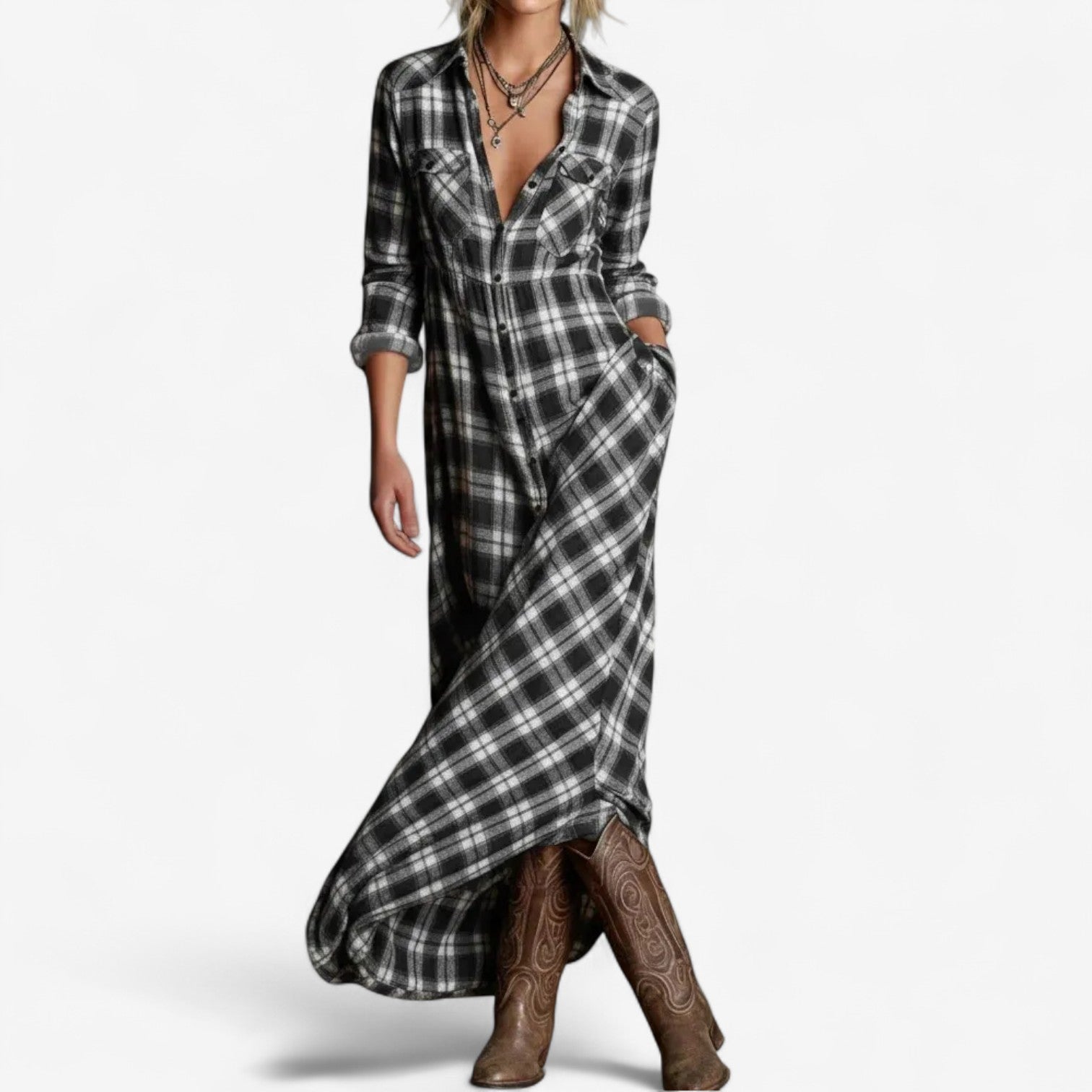 Louise™ Timeless Maxi Shirt Dress