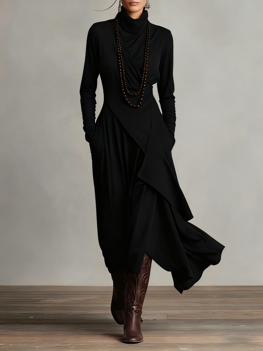 Isabella – Asymmetrical Tunic Maxi Dress