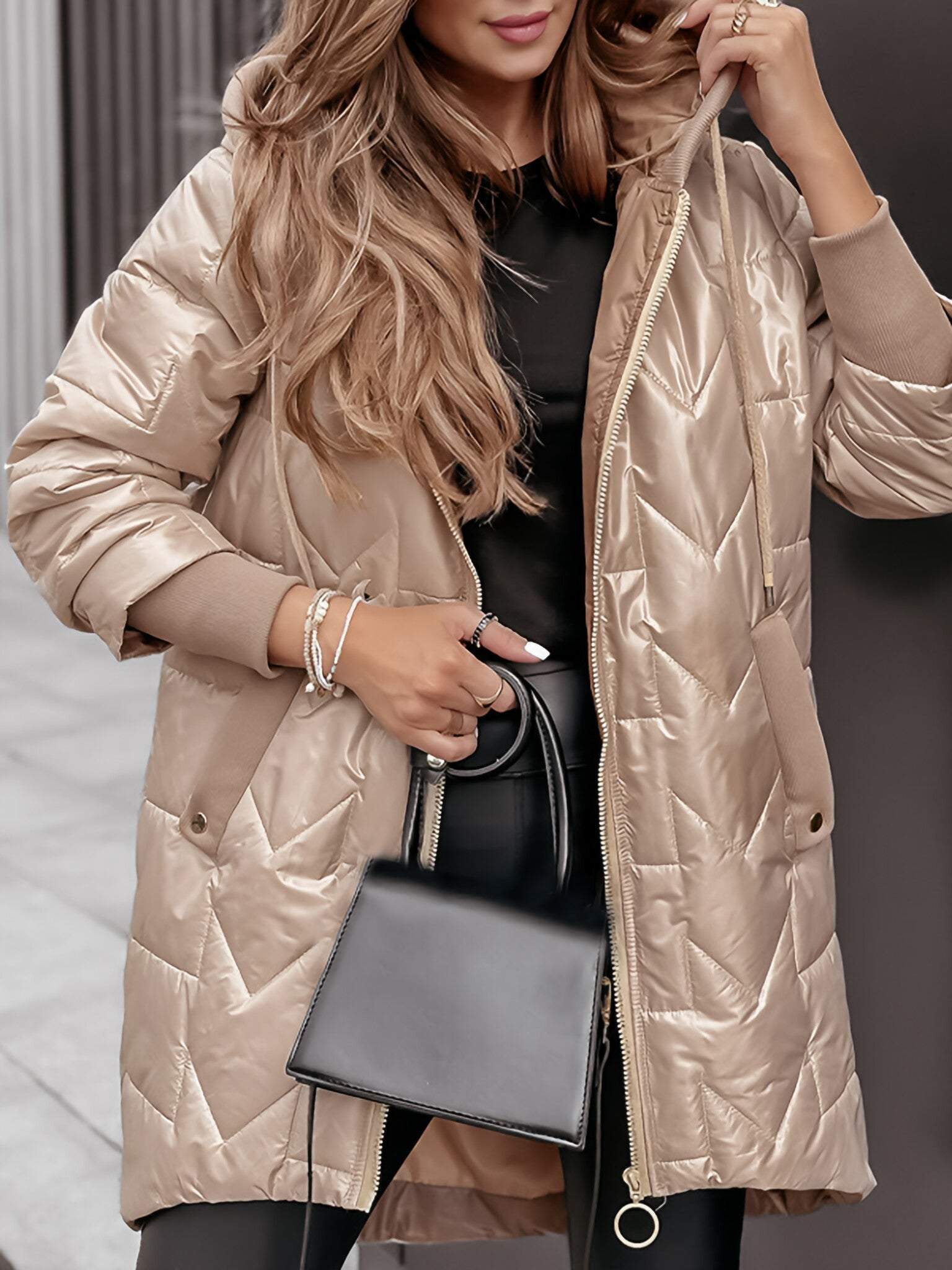 Eleanor | Quilted Hooded Coat