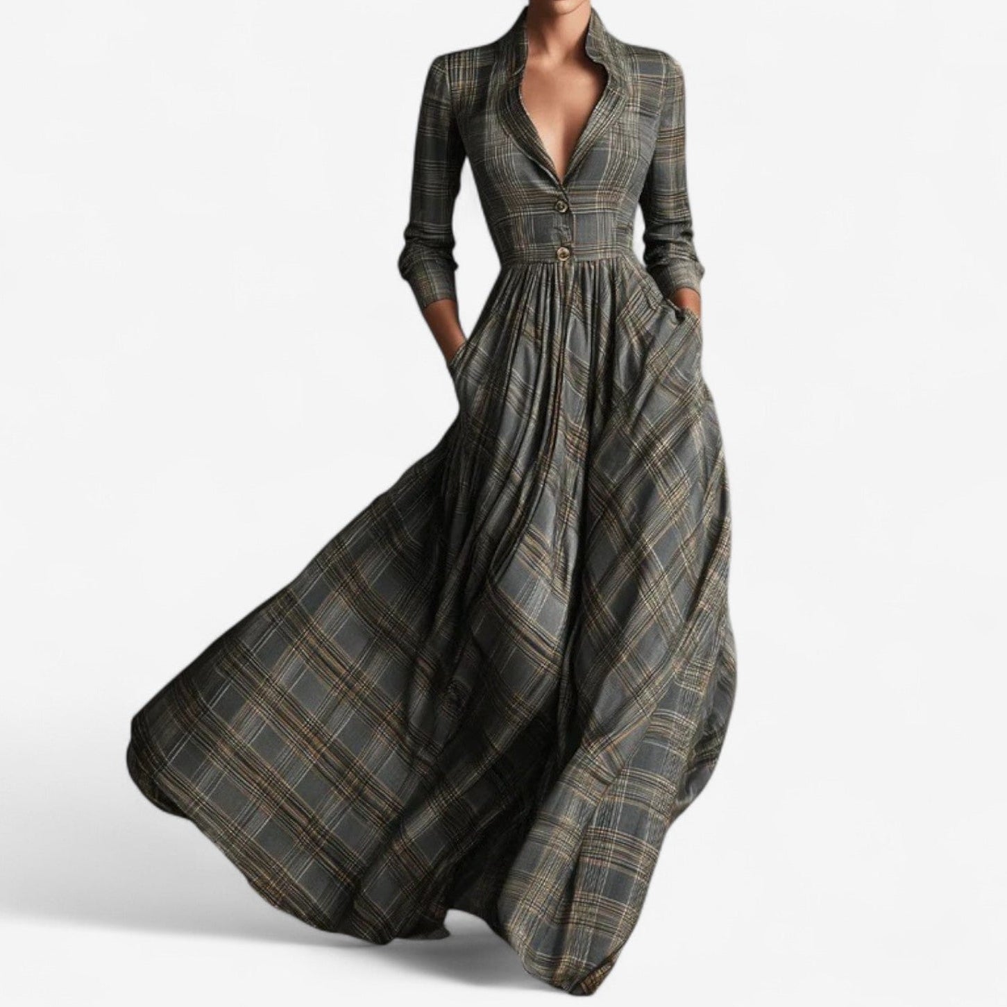 Isabella™ Chic Checkered Dress